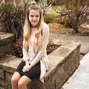 Pink and Black Lace Fancy Dress